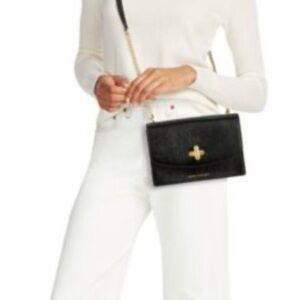 Marc Jacobs “The Commuter” Black Crossbody and Shoulder Bag with Gold Chain